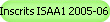 Inscrits ISAA1 2005-06