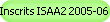 Inscrits ISAA2 2005-06